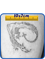 Tatuaje Ejemplo Juego 10cm