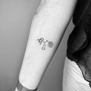 Mini Tatuaje símbolos científicos